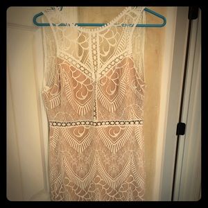 Beautiful white/nude strapless dress!